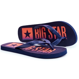 Pantofole da uomo Infradito Big Star Navy Blue FF274A468