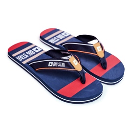 Pantofole da uomo Infradito Big Star Navy Blue FF274A459 blu navy