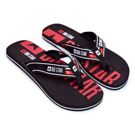 Pantofole da uomo Infradito Big Star Black FF274A450 nero