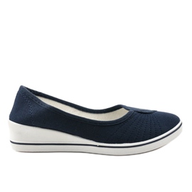 Sneakers blu navy Sneakers con zeppa HC-03