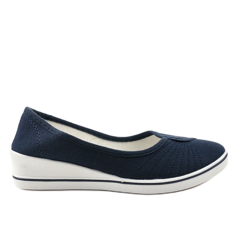 Sneakers blu navy Sneakers con zeppa HC-03