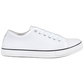 SHELOVET Sneakers classiche allacciate bianco