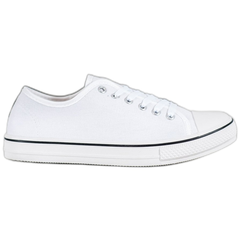 SHELOVET Sneakers classiche allacciate bianca