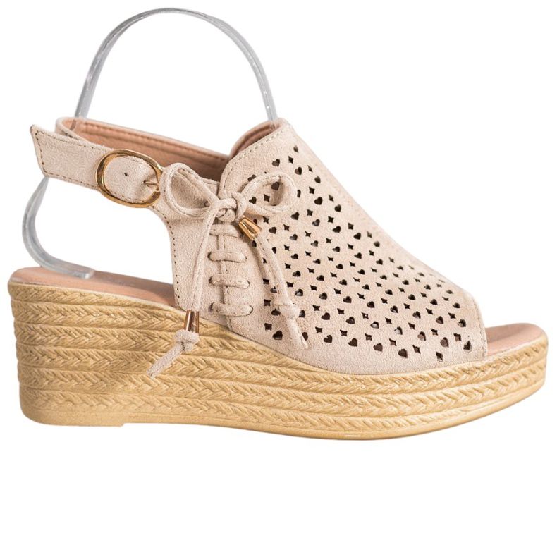 Small Swan Comodi sandali traforati marrone