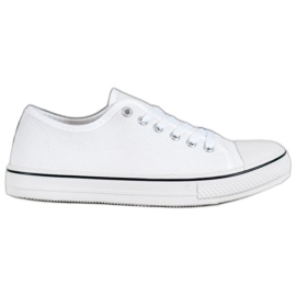 SHELOVET Sneakers classiche allacciate bianco