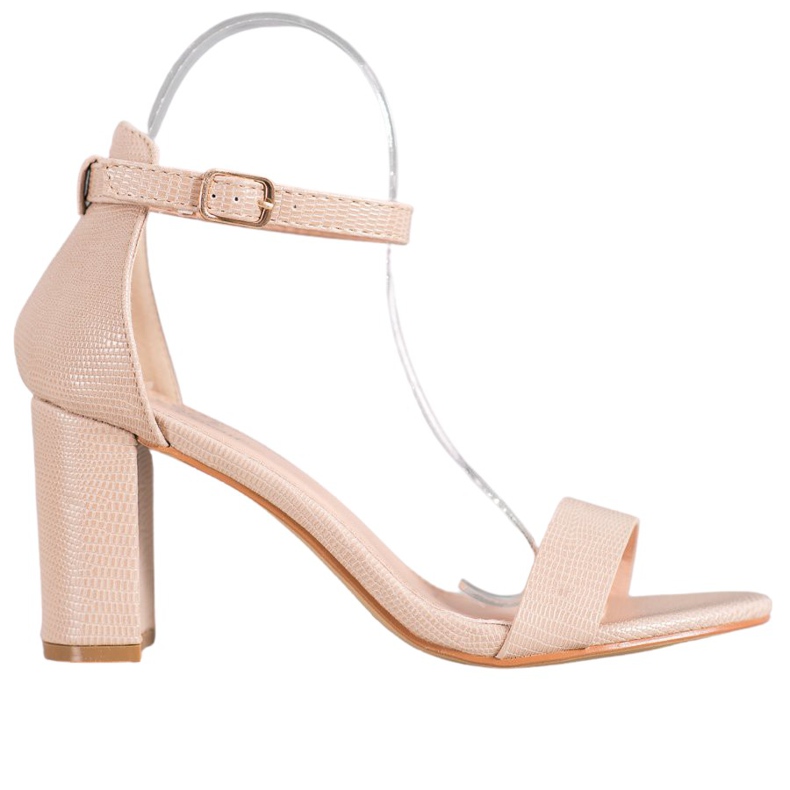 Small Swan Sandali eleganti con tacco alto marrone