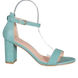 Small Swan Sandali eleganti con tacco alto verde
