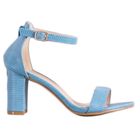 Small Swan Sandali eleganti con tacco alto blu