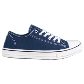 SHELOVET Sneakers classiche allacciate blu navy