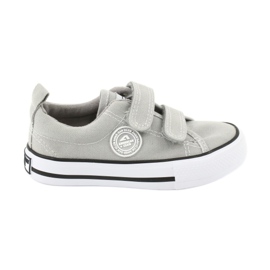 American Club Sneakers con velcro American LH39 grigie grigio