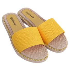 Pantofole da donna miele 35-185 Giallo