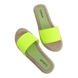 Pantofole da donna neon 35-185 Verde