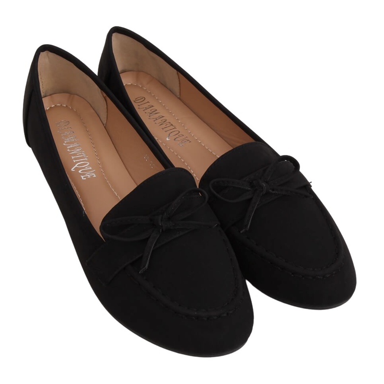 Mocassini neri da donna 98-30 Black nero