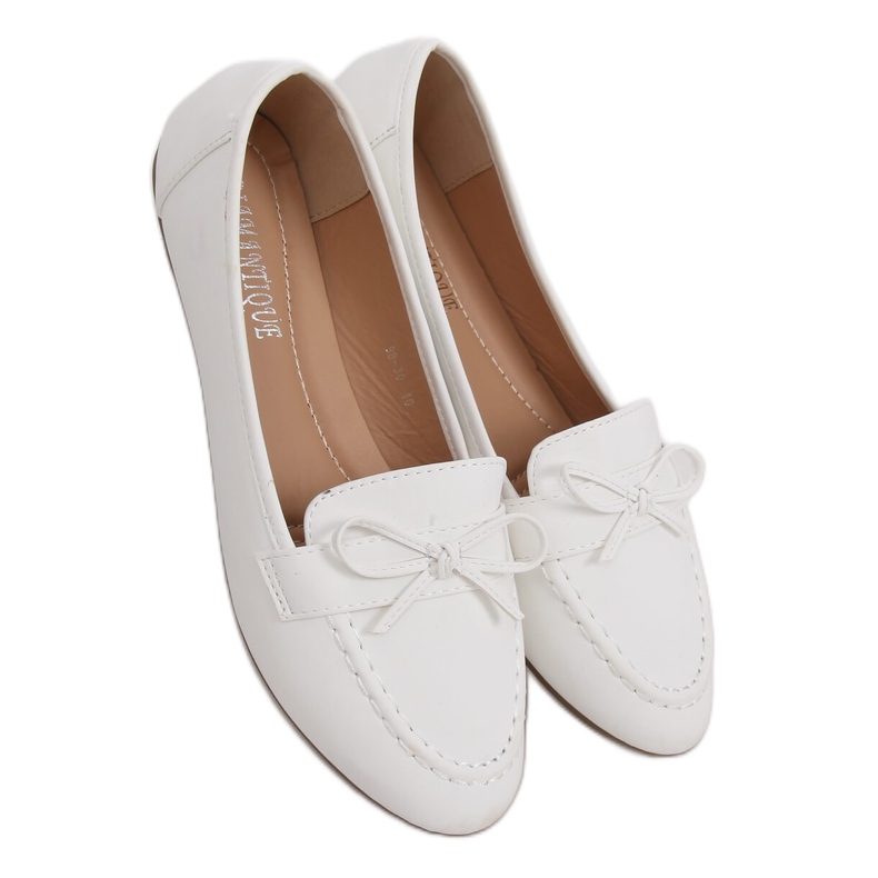 Mocassini da donna bianco 98-30 Bianco bianca