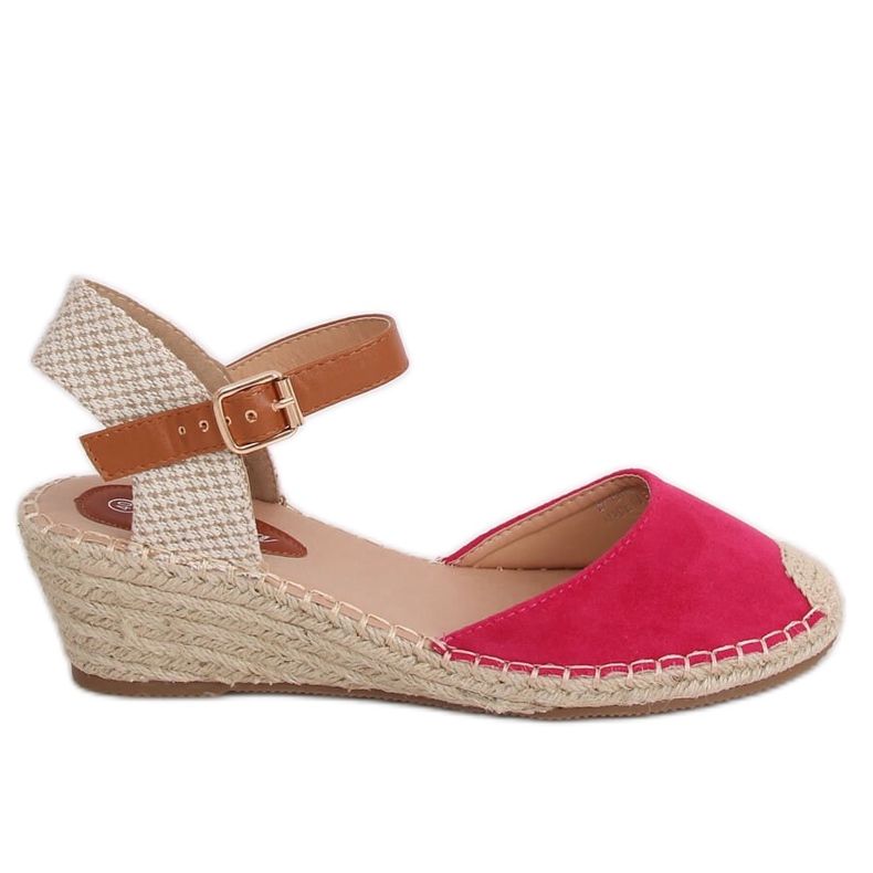 Espadrillas su zeppe fucsia S-820 Fushia rosa