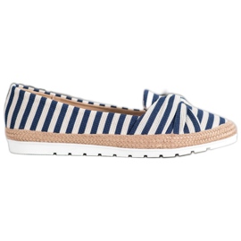 Filippo Scarpe Slip-on Con Righe bianca blu