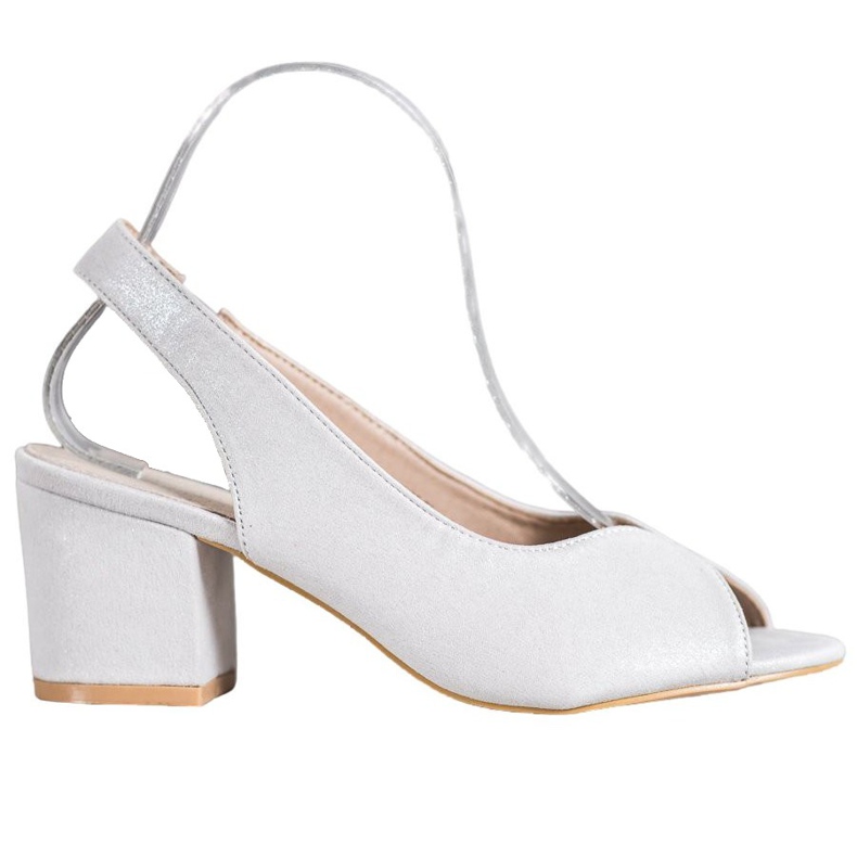 Filippo Sandali casual con tacco alto grigio