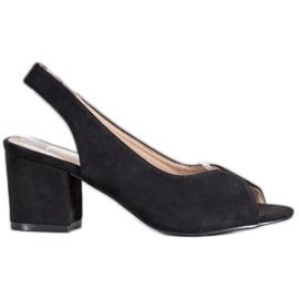 Filippo Sandali casual con tacco alto nero