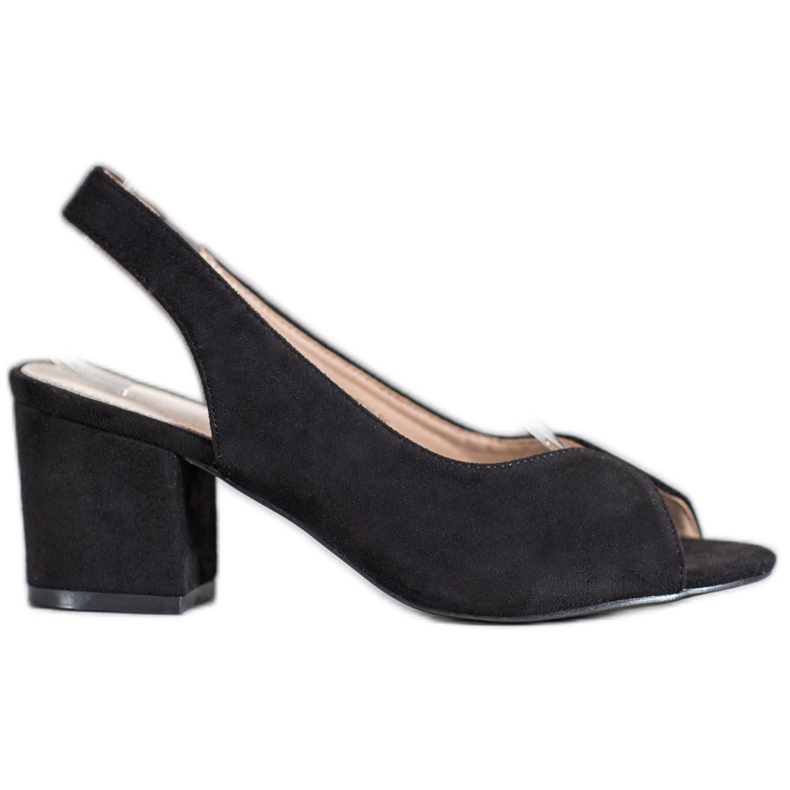 Filippo Sandali casual con tacco alto nero