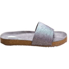 Filippo Pantofole Di Grafite Con Glitter grigio