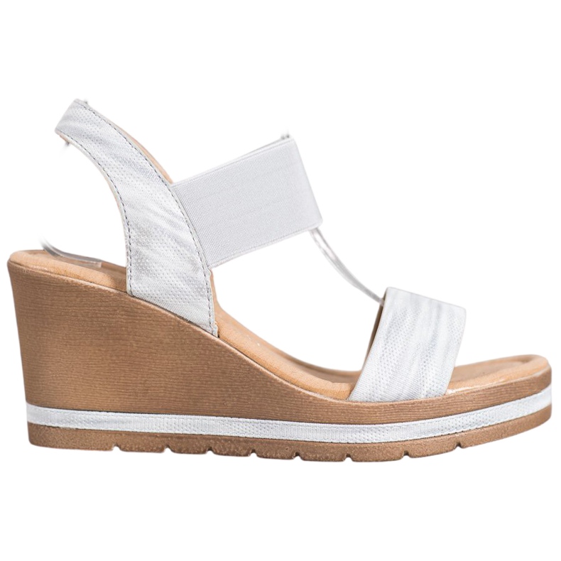 Sea Elves Sandali con zeppa alla moda grigio
