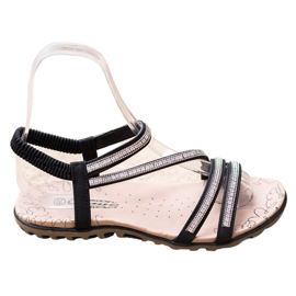 Camo Comodi sandali slip-on nero