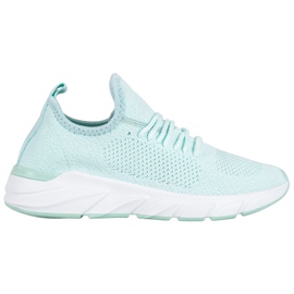 Lemax Sneakers in tessuto sulla piattaforma verde