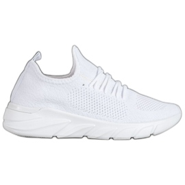 Lemax Sneakers in tessuto sulla piattaforma bianco