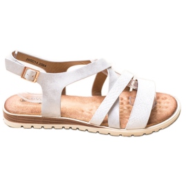 Evento Sandali Bianchi Con Ecopelle bianco