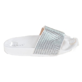 Lemax Pantofole Bianche Con Cubic Zirconia bianco