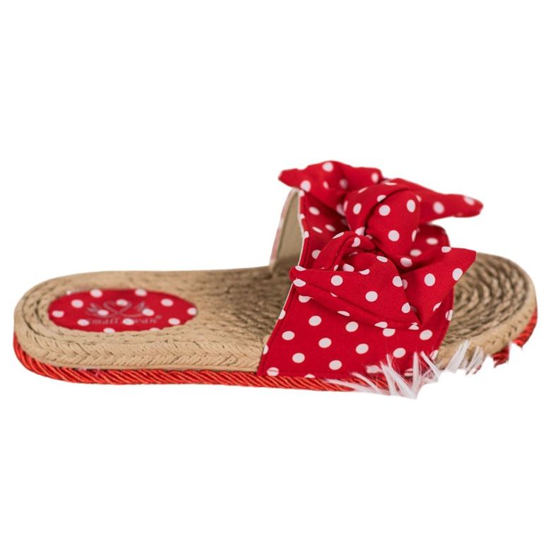 Small Swan Pantofole alla moda con fiocco rosso