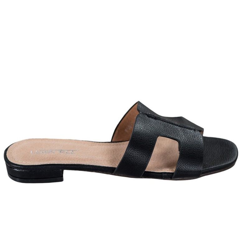 SHELOVET Pantofole classiche in ecopelle nero