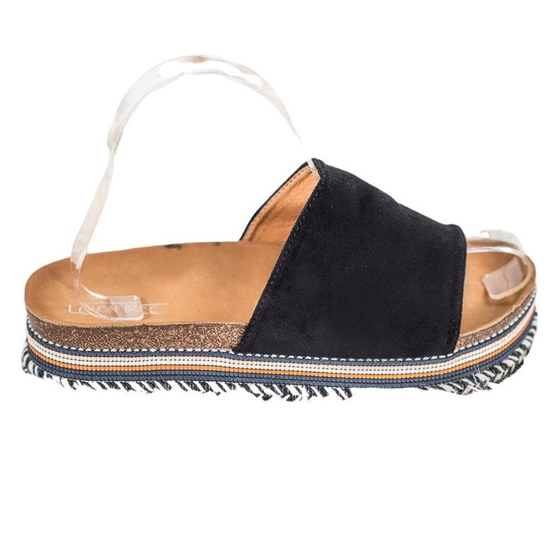 SHELOVET Pantofole Con Plateau Decorativo nero