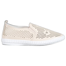 GOLL Slipons beige traforati