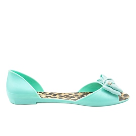 Sandali blu con stampa leopardata KM01-8