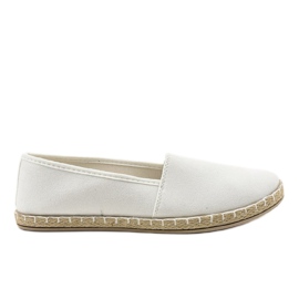 Espadrillas slip-on argento D1K-19 grigio