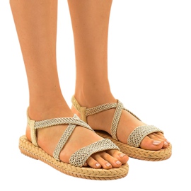 Sandali donna beige C602