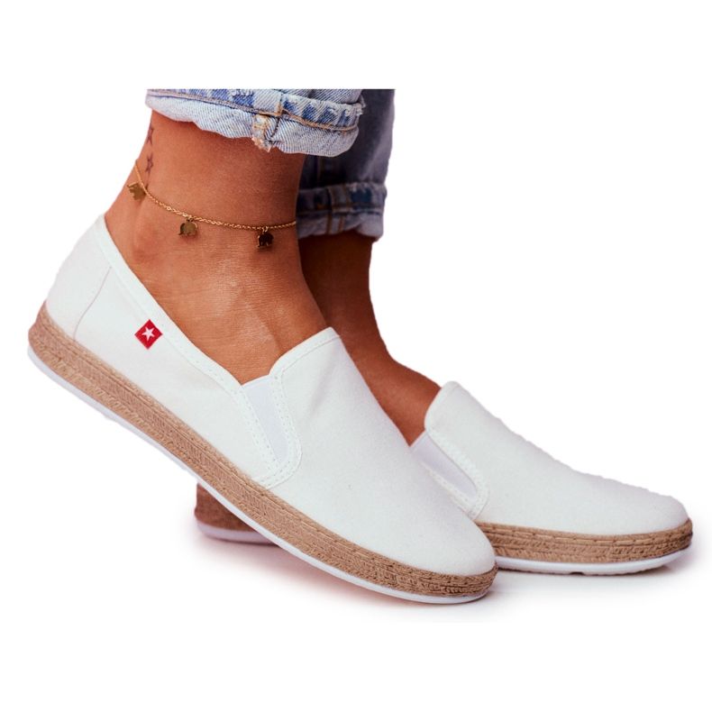 Espadrillas Donna Big Star Slip-on Bianche FF276038 bianca