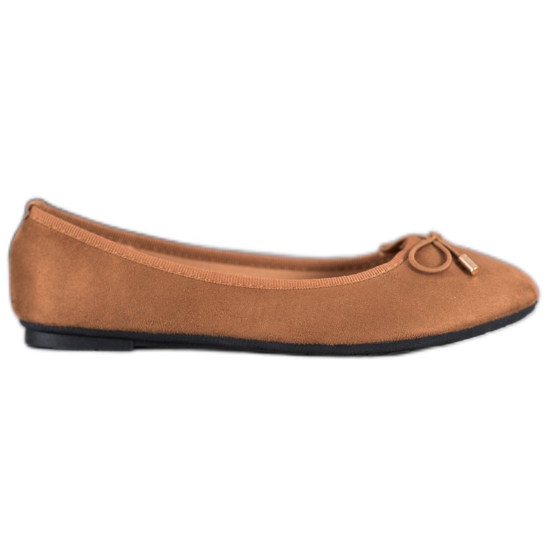 Clowse Ballerine in camoscio marrone