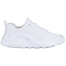 SHELOVET Sneakers in tessuto bianco