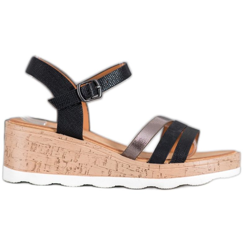 Weide Sandali con zeppa neri nero