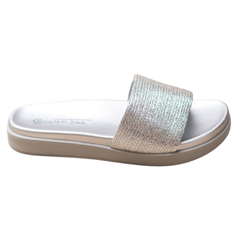 SHELOVET Pantofole classiche argento grigio