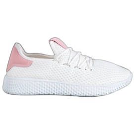 SHELOVET Scarpe sportive traforate bianco