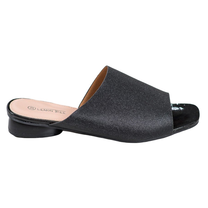 SHELOVET Pantofole Eleganti Con Glitter nero