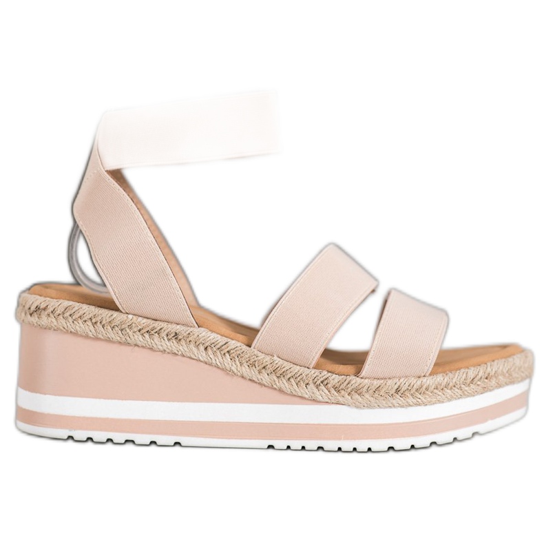 Weide Zeppe slip-on con elastico marrone