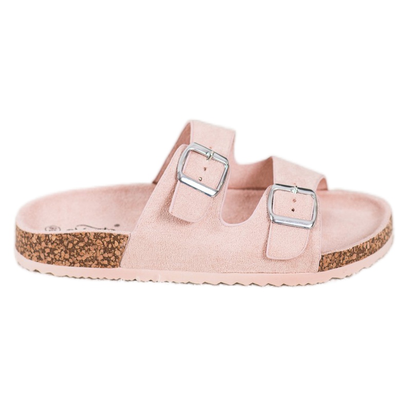 Evento Pantofole Casual Con Fibbia rosa