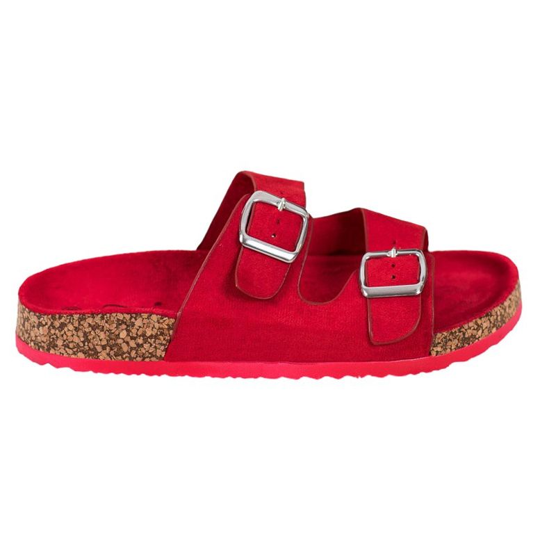 Evento Pantofole Casual Con Fibbia rosso