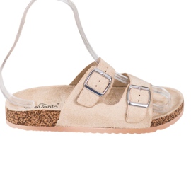 Evento Pantofole Casual Con Fibbia beige