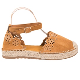 Seastar Espadrillas con motivo traforato marrone