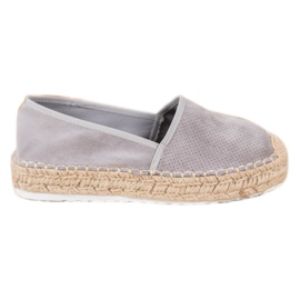 Seastar Espadrillas traforate con pelle scamosciata grigio